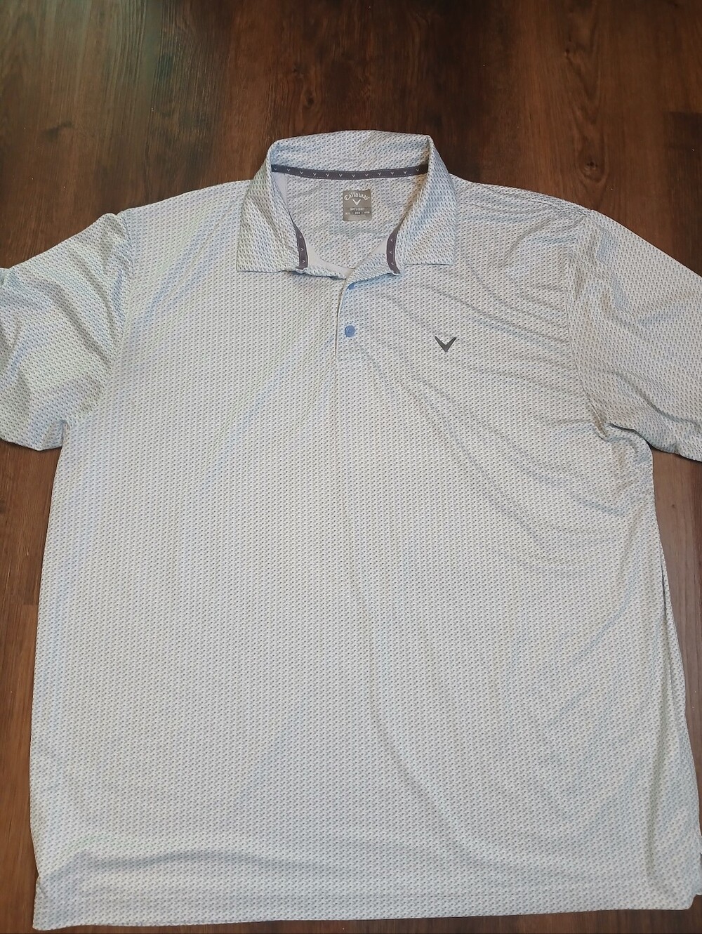Callaway Polo Shirt Mens 2XL  Golf Club Print Opti-Dri Performance Golf Top